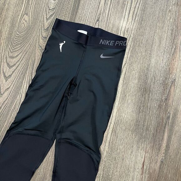 NWOT Nike Pro Womens Dri-Fit WNBA Official Issued Compression Tights Black Small - Picture 2 of 5
